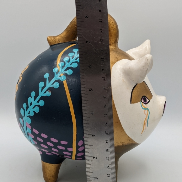 MEXICAN FOLK ART PIGGY BANK - Picture 12 of 12
